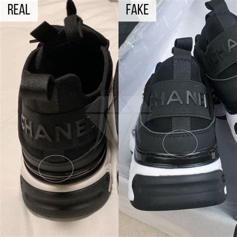 real chanel sneakers vs fake